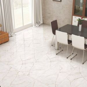 Aston White Glossy Finish Ceramic Floor Tiles