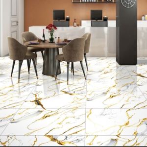Burkina Gold Glossy Finish Ceramic Floor Tiles