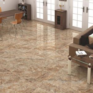 Liza Brown Glossy Finish Ceramic Floor Tiles