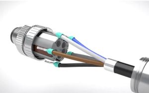 M12 5 Pin Circular Connector with Screw Lock