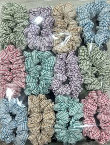 Stain Hair Scrunchies