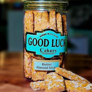 Good Luck Cakers Butter Almond Stick Cookies
