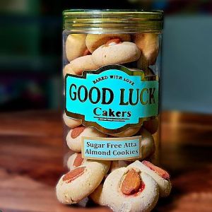 Good Luck Cakers Sugar Free Atta Almond Cookies