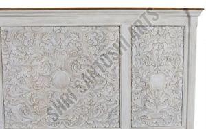 Hand Carved Mango Wood Bed