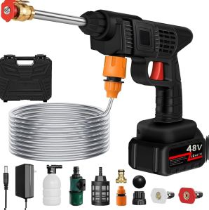 48v Cordless Portable Wireless Pressure Washer Gun