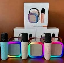 K12 Portable Mini  Bluetooth Speaker with Wireless Karaoke Mic
