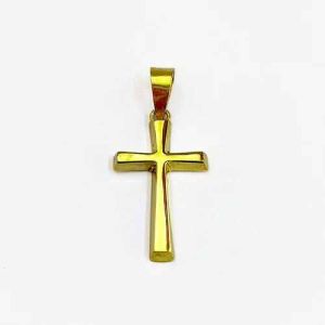 22K Gold Cross Pendant