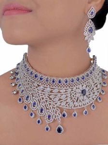American Diamond Jewellery Necklace