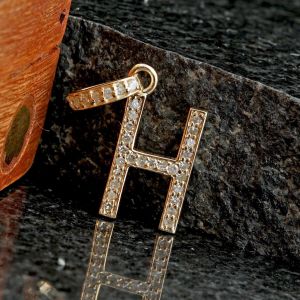 Diamond Initial H Pendant