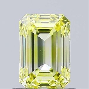 Yellow Emerald Cut Fancy Diamond