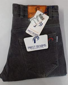 Preet Denim Mens Black Jeans