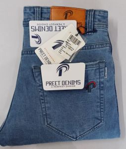 Preet Denim Mens Blue Jeans