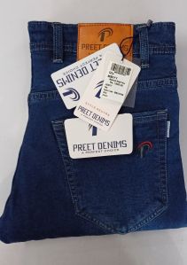 Preet Denim Mens Blue Jeans