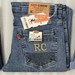 Red Crew Mens Grey Jeans