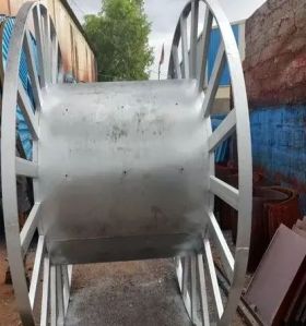 Silver Stainless Steel Process Cable Drum