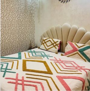 Heavy Work Double Bed Sheet