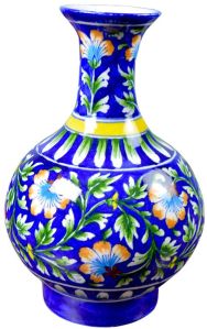 Blue Potter Ceramic Vase