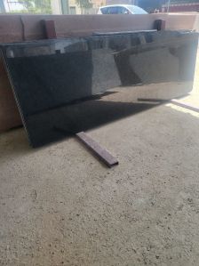 R Black Blue Dot Granite Slab