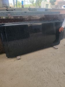 R Black Blue Dot Granite Slab