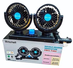 Mitchell Double Headed Vehicle Fan