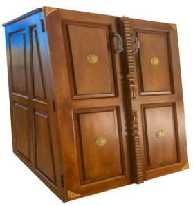 Brown Wooden Steam Bath Chamber