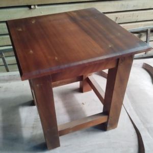 Square Wooden Stool
