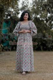 Casual Ladies Cotton Maxi Dress