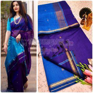 Black Kalyani Cotton Silk Sarees