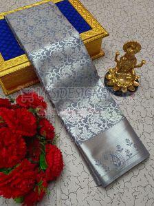 Multicolor Pure Tissue Silk Saree