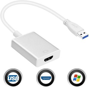 Gvision USB 3.0 to HDMI HD 1080P Video Converter Cable Adapter