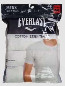 SMV1001 Mens Crew Neck White T-Shirts