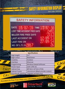 Safety Information Display Board