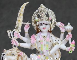 Marble Maa Durga Statue
