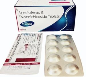 Aceclofenac 100mg Thiocolchicoside 4mg Tablets