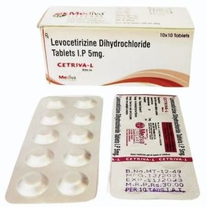 Levocetirizine Dihydrochloride 5mg Tablets IP