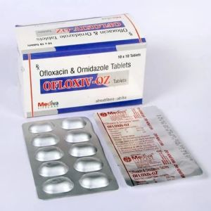 Ofloxacin 200mg Ornidazole 500mg Tablets