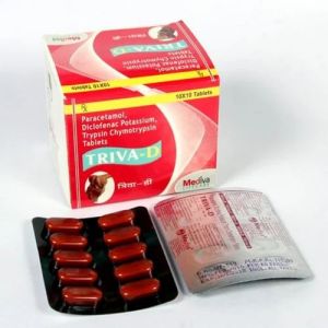Paracetamol Diclofenac Potassium Trypsin Chymotrypsin Tablets