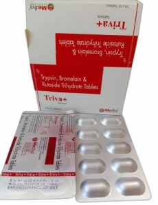 Trypsin Bromelain & Rutoside Trihydrate Tablet
