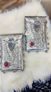 Embroidered Mini Metal Sling Bag