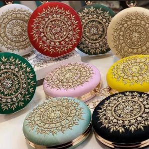 Beaded Box Clutch