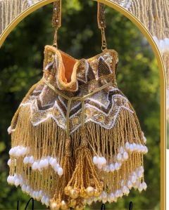 Party Wear Handled Potli Bag