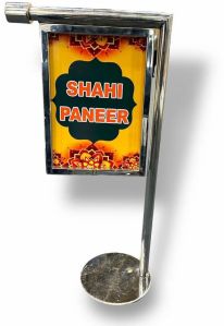 Stainless Steel Table Top Menu Stand