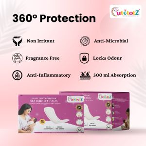 cutetotz premium heavy duty perineum maternity pads