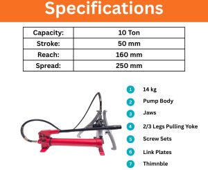 10 Ton Hydraulic Gear Puller (Split Type)