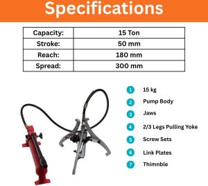 15 Ton Hydraulic Gear Puller (Split Type)