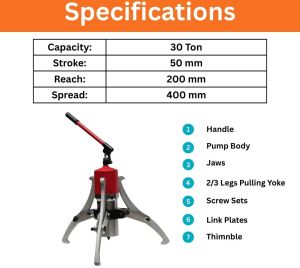 30 Ton Hydraulic Gear Puller