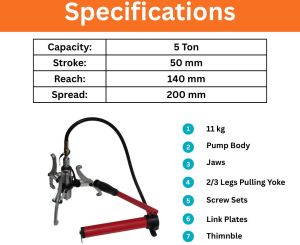 5 Ton Hydraulic Gear Puller (Split Type)