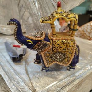 Handmade Multicolor Elephant Statue