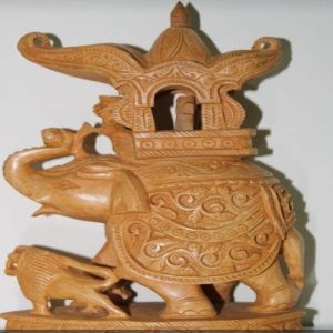 Wooden Elephant Statue
