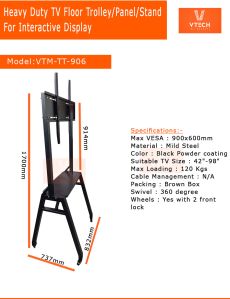 Interactive Panel Floor Mount Stand